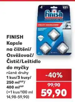 Kaufland FINISH Kapsle na čištění/osvěžovač/čistič/leštidlo do myčky nabídka