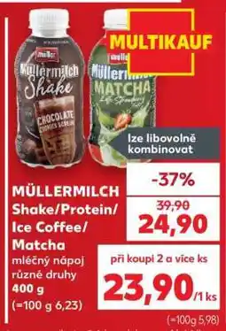 Kaufland MÜLLERMILCH Shake/Protein/Ice Coffee/Matcha nabídka