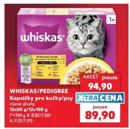 Kaufland WHISKAS/ PEDIGREE Kapsičky pro kočky/ psy nabídka