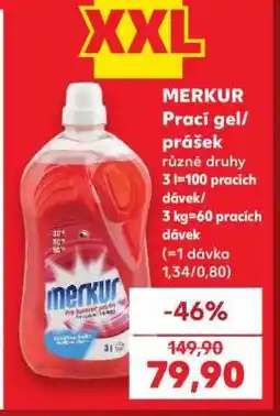 Kaufland MERKUR Prací gel/ prášek nabídka