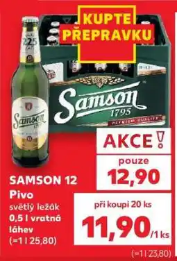 Kaufland SAMSON 12 Pivo nabídka