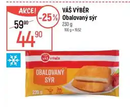 Globus VÁŠ VÝBĚR Obalovaný sýr nabídka