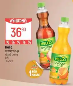 Globus Hello Ovocný sirup nabídka