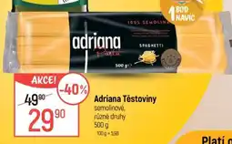 Globus Adriana těstoviny nabídka
