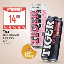 Globus Tiger Energy drink nabídka