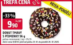 Trefa Donut tmavý s písmenky nabídka