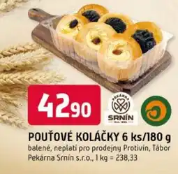 Trefa Pekárna Srnín použové koláčky nabídka