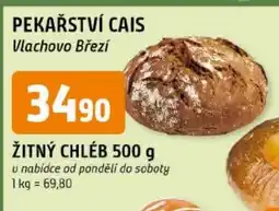 Trefa Pekařství Cais žitný chléb nabídka