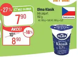 Globus Olma Klasik bílý jogurt nabídka