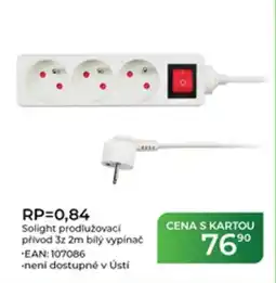 Tamda Foods Solight prodlužovací přívod 3z 2m bílý vypínač nabídka