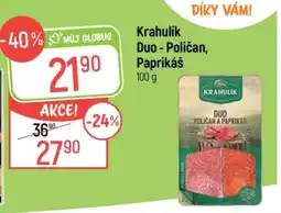 Globus Krahulík Duo - Poličan, Paprikáš nabídka