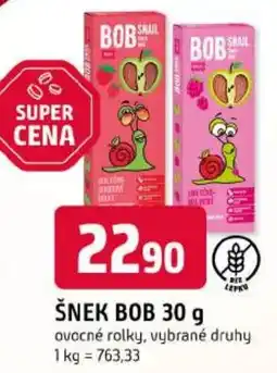 Trefa Šnek bob ovocné rolky nabídka