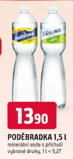 Trefa Poděbradka minerální voda s příchutí nabídka