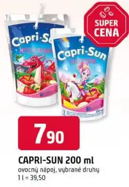 Trefa Capri-Sun ovocný nápoj nabídka