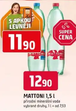 Trefa Mattoni přírodní minerální voda nabídka