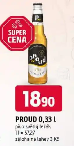Trefa Proud pivo světlý ležák nabídka