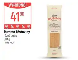 Globus Rummo těstoviny nabídka