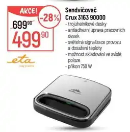 Globus Sendvičovač Crux 3163 90000 nabídka