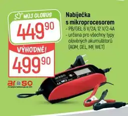 Globus NABÍJEČKA S MIKROPROCESOREM nabídka
