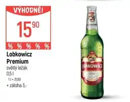 Globus Lobkowicz Premium světlý ležák 0,5 l nabídka