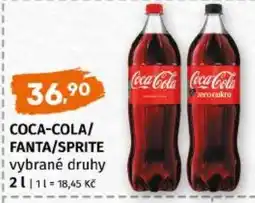 Trefa Coca-Cola/Fanta/Sprite nabídka
