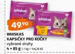 Trefa Whiskas kapsičky pro kočky vybrané druhy nabídka
