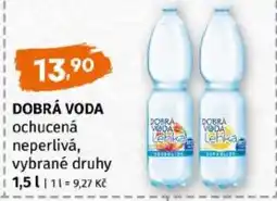 Trefa Dobrá voda ochucená neperlivá nabídka