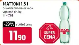 Trefa Mattoni přírodní minerální voda nabídka