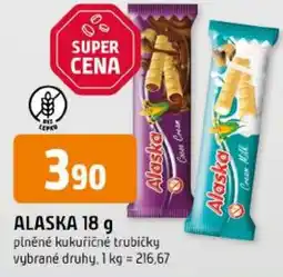 Trefa Alaska plněné kukuríčné trubičky nabídka