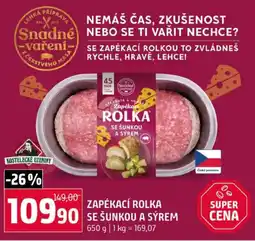 Terno Kostelecké uzeniny zapékací rolka se šunkou a sýrem nabídka