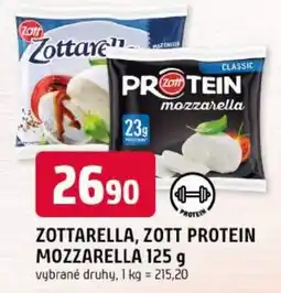 Trefa Zott zottarella, zott protein mozzarella nabídka