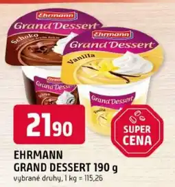 Trefa Ehrmann grand dessert nabídka