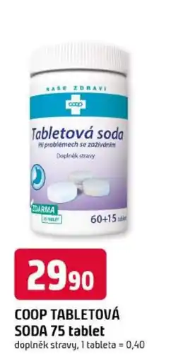 Trefa Coop tabletová soda nabídka