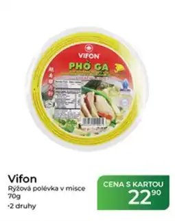 Tamda Foods Vifon rýžová polévka v misce nabídka