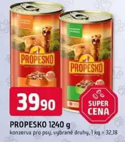 Trefa Propesko konzerva pro psy, vybrané druhy nabídka