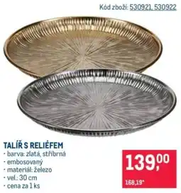 Makro Talíř s reliéfem nabídka