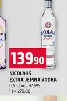 Terno NICOLAUS EXTRA JEMNÁ VODKA 0,5l vol. 37,5% nabídka