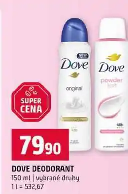 Terno DOVE DEODORANT 150 ml vybrané druhy nabídka