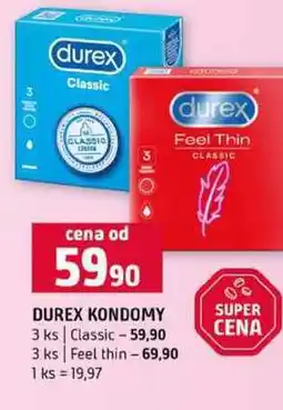 Terno DUREX KONDOMY 3ks Classic 3 ks Feel thin nabídka