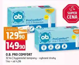 Terno 0.B. PRO COMFORT 32 ks hygienické tampony vybrané druhy nabídka