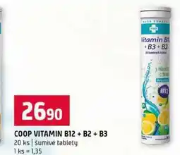 Terno COOP VITAMIN B12 + B2 + B3 20 ks šumivé tablety nabídka