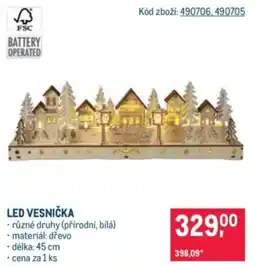 Makro LED vesnička nabídka