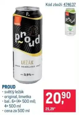 Makro Proud světlý ležák nabídka
