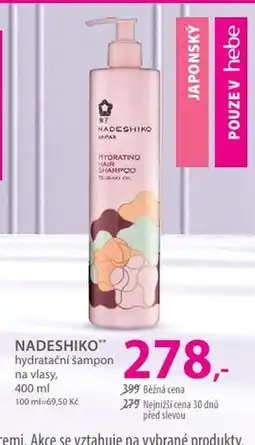 Hebe Nadeshiko hydratační šampon na vlasy nabídka
