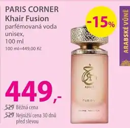 Hebe Paris corner khair fusion parfémovaná voda unisex nabídka