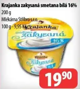 Partner Maloobchodní síť Krajanka zakysaná smetana bílá 16% nabídka