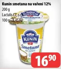 Partner Maloobchodní síť Kunín smetana na vaření 12% nabídka