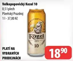 Partner Maloobchodní síť Kozel 10 nabídka