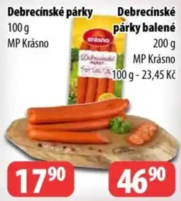 Partner Maloobchodní síť MP Krásno debrecínské párky nabídka