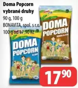 Partner Maloobchodní síť Doma Popcorn nabídka